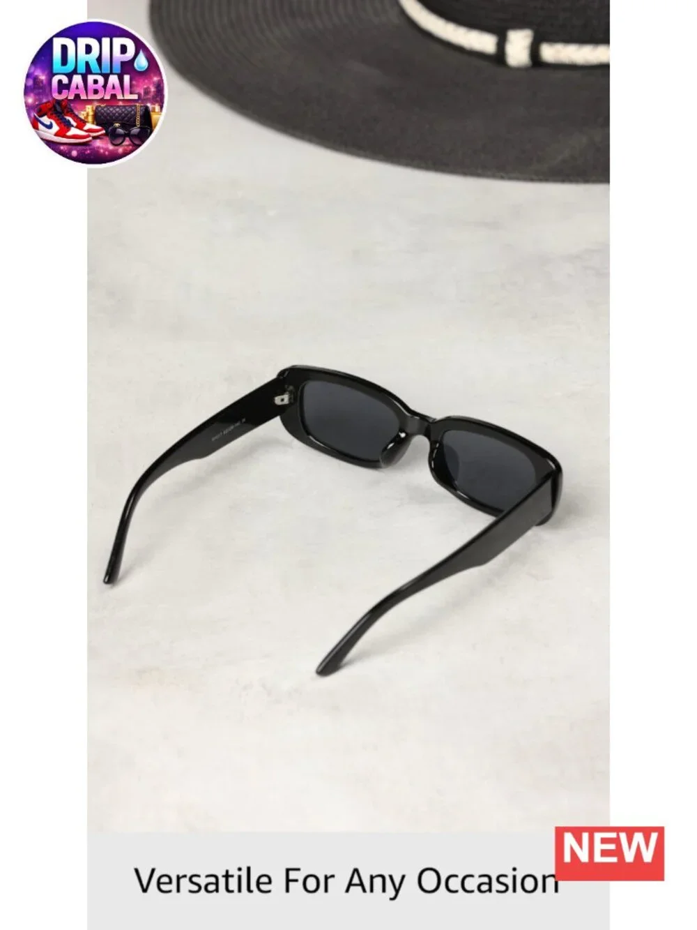 Retro Rectangle Sunglasses for Women UV400 Protection Square Frame Eyewear